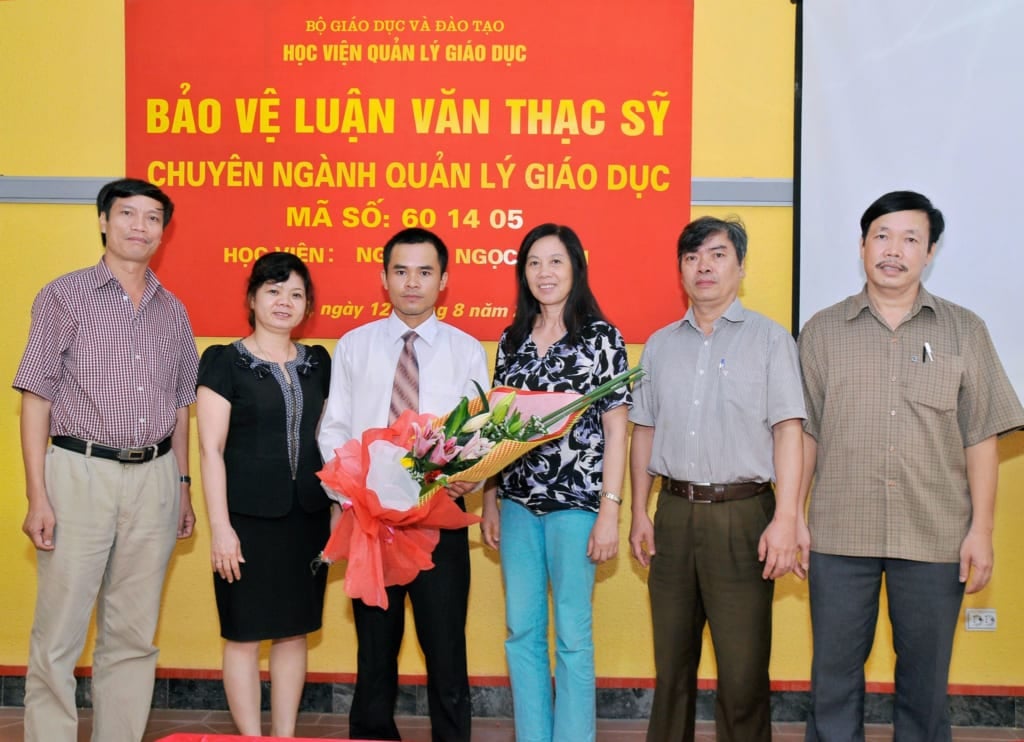 Bảo vệ luận văn thạc sĩ QLGD _Nguyễn Ngọc Huân